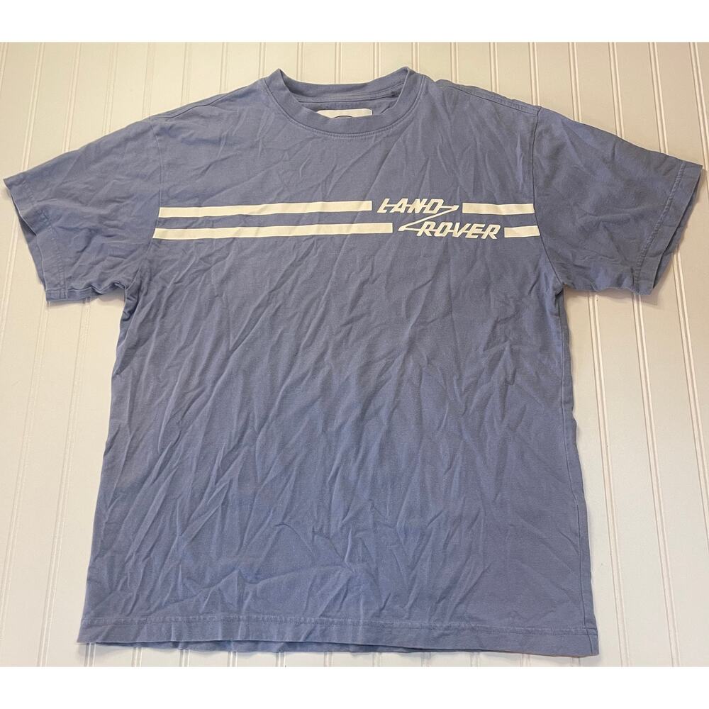 Pacsun Land Rover Graphic Logo Blue Crew Neck T Shirt Size Mens Medium